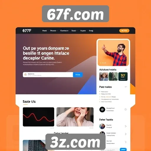 Análise da interface do usuário no site 67f.com